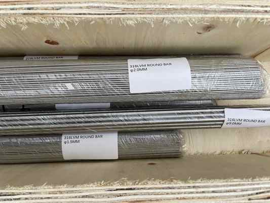 Stainless Steel 316LVM Wires Bars ASTM F138 ISO 5832-1
